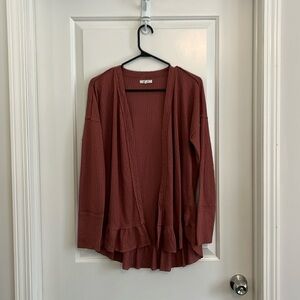 Maurices open ruffle hemline cardigan size medium